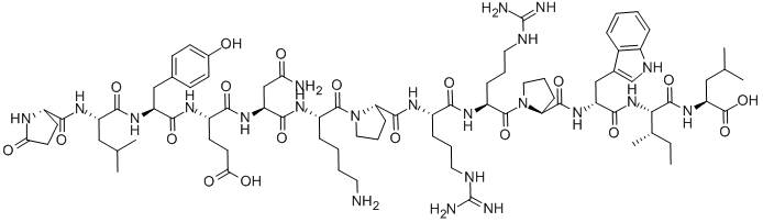 [D- TRP11 ]-NEUROTENSIN 化学構造式
