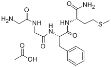 DES-TYR1-METHIONINE ENKEPHALINAMIDE ACETATE SALT 化学構造式