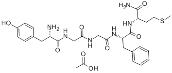 METHIONINE ENKEPHALINAMIDE ACETATE SALT Structure