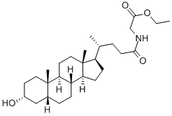 グリコリトコール酸エチル 化学構造式