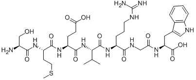 SER-MET-GLU-VAL-ARG-GLY-TRP, 100930-04-9, 结构式