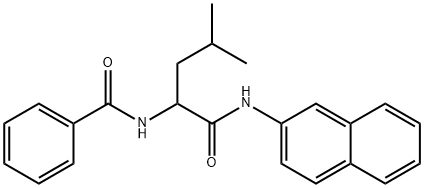 N-BENZOYL-DL-LEUCINE BETA-NAPHTHYLAMIDE Structure