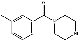 ピペラジノ(3-メチルフェニル)ケトン 化学構造式