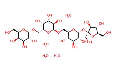 STACHYOSE TETRAHYDRATE Struktur