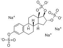 ESTRIOL TRISULFATE TRISODIUM SALT,100940-55-4,结构式