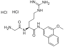 GLY-ARG 4-METHOXY-BETA-NAPHTHYLAMIDE DIHYDROCHLORIDE Struktur