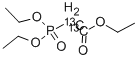 TRIETHYL PHOSPHONOACETATE-13C2 Struktur