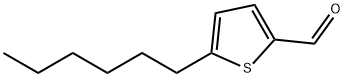 5-ヘキシルチオフェン-2-カルボキシアルデヒド 化学構造式