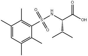 N-(2,3,5,6-四甲基苯基磺酰基)缬氨酸 结构式