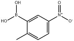 2-甲基-5-硝基苯硼酸, 100960-11-0, 结构式