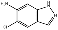 5-氯-1H-吲唑-6-胺, 100960-35-8, 结构式