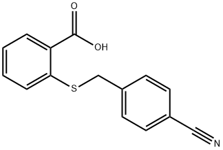 2-(4-CYANO-BENZYLSULFANYL)-BENZOIC ACID Structure