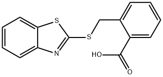 2-((苯并[D]噻唑-2-基硫代)甲基)苯甲酸 结构式