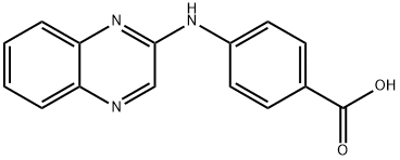 4-(喹喔啉-2-基氨基)苯甲酸, 100962-02-5, 结构式