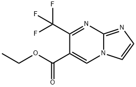 Ethyl 7-(trifluoroMethyl)iMidazo[1,2-a]pyriMidine-6-carboxylate Structure