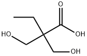 2,2-ビス(ヒドロキシメチル)酪酸 化学構造式