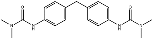 3,3′-[メチレンビス(4,1-フェニレン)]ビス(1,1-ジメチル尿素) 化学構造式