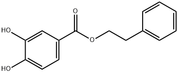 3,4-二羟基苯甲酸苯乙酯, 100981-80-4, 结构式