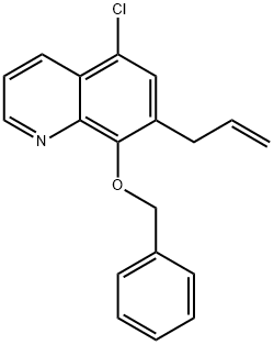 Quinoline, 5-chloro-8-(phenylMethoxy)-7-(2-propen-1-yl)- Structure