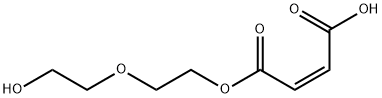 Maleic acid hydrogen 1-[2-(2-hydroxyethoxy)ethyl] ester Structure