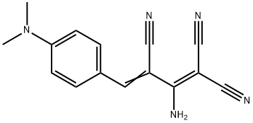 1,3-BUTADIENE-1,1,3-TRICARBONITRILE, 2-AMINO-4-(p-(DIMETHYLAMINO)PHENY L)- Structure
