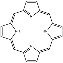 卟吩, 101-60-0, 结构式