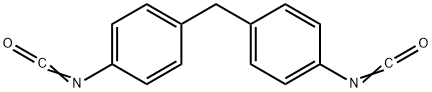二苯基甲烷-4,4'-二异氰酸酯,101-68-8,结构式