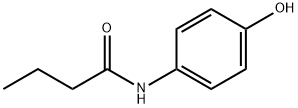 N-(4-ヒドロキシフェニル)ブチルアミド 化学構造式