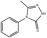 2,4-ジヒドロ-5-メチル-4-フェニル-3H-1,2,4-トリアゾール-3-オン 化学構造式
