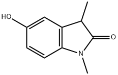 1,3-Dihydro-5-hydroxy-1,3-dimethyl-2H-indol-2-one 化学構造式