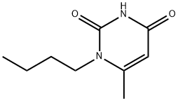 1-ブチル-6-メチルウラシル 化学構造式