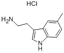 5-メチルトリプタミン塩酸塩 化学構造式