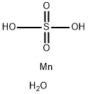 四水硫酸锰(II) 结构式