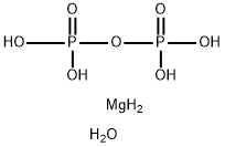 Magnesium pyrophosphatetrihydrate Struktur