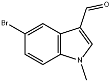 5-ブロモ-1-メチル-1H-インドール-3-カルブアルデヒド 化学構造式
