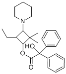 Benzilic acid, 2,2-dimethyl-4-ethyl-3-piperidinocyclobutyl ester|