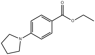 4-PYRROLIDIN-1-YL-BENZOIC ACID ETHYL ESTER Struktur