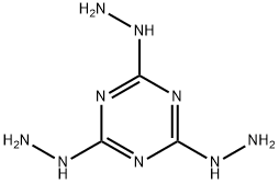1,3,5-トリアジン-2,4,6(1H,3H,5H)-トリオントリヒドラゾン 化学構造式