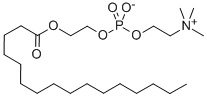 1-HEXADECANOYLGLYCOL-2-PHOSPHOCHOLINE 结构式
