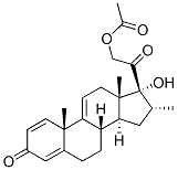 17,21-Dihydroxy-16α-methylpregna-1,4,9(11)-triene-3,20-dione 21-Acetate Structure