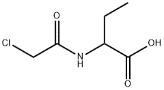 N-クロロアセチル-DL-2-アミノ酪酸 化学構造式