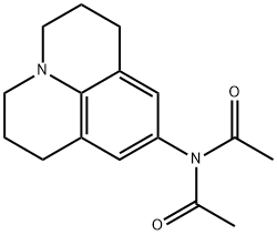 N-Acetyl-N-(2,3,6,7-tetrahydro-1H,5H-benzo[ij]quinolizin-9-yl)acetamide Struktur