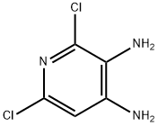 2,6-ジクロロピリジン-3,4-ジアミン 化学構造式