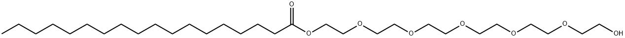 PEG-6 硬脂酸酯 结构式