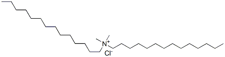 ジメチルジミリスチルアミニウム·クロリド 化学構造式