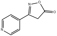 3-(4-吡啶基)2-异恶唑-5-酮, 101084-52-0, 结构式