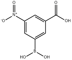 3-羧基-5-硝基苯硼酸,101084-81-5,结构式