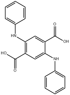 2,5-DIANILINOTEREPHTHALIC ACID Structure