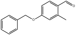 4-ベンジルオキシ-2-メチルベンズアルデヒド 化学構造式