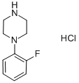 N-(2-フルオロフェニル)ピペラジン 塩酸塩 化学構造式